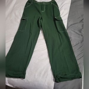 Forest Green carpenter pants